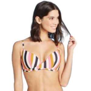 shade & Shore Bikini Top Swim Stripes